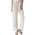 thumbnail image 1 of Eashery Womens Pant High Waist Pocket Women Trousers Womens Pants Casual (White,L), 1 of 5