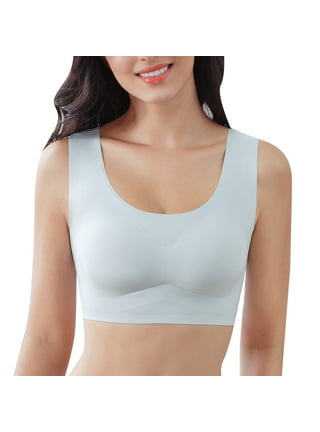 LowProfile Push Up Bra for Women Metal Sequins Open Back Chain Sling Vest Top  Bras Silver 