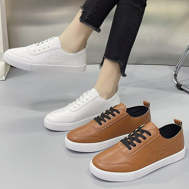 Eashery Womens Shoes Mens Business Casual Shoes Women Breathable Lace Up  Shoes Heels Casual Shoes Unisex Lightweight Work Shoes Sporty Breathable  Slip Work Trainers White 8 - Walmart.com