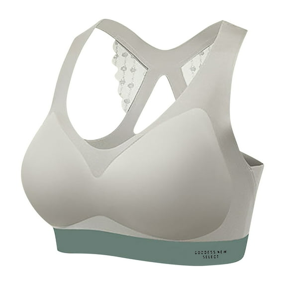 Eashery Womens Sports Bra No Steel Ring Womens Sport Bras Comfortable Red 5XL