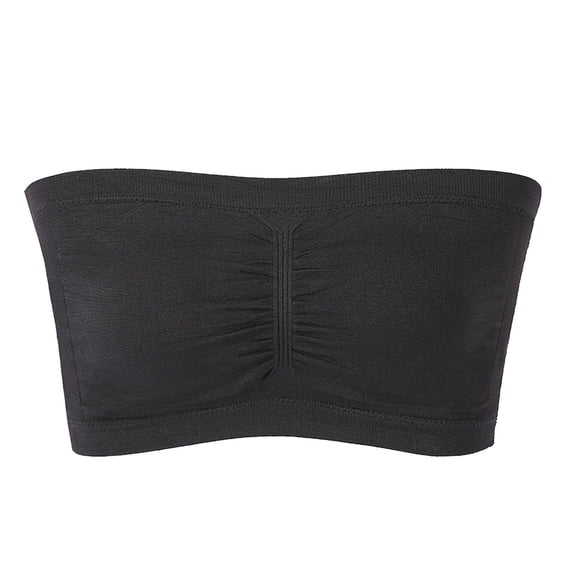 Eashery Womens Sports Bras Bras for Women Comfort Seamless Bra, Cross Back Adjustable Bralette Bra, Wireless Everyday Bras for Women Black 3X-Large