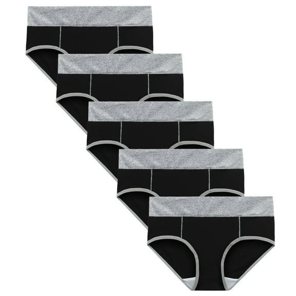 Eashery Womens Underwear Solid Lingerie Comfortable Womens Cotton Briefs Solid L