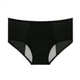 thumbnail image 1 of Eashery 鈥?鈥婰ingerie Women Women's Cotton Underwear Briefs High Waist Full Coverage Soft Breathable Panties Black 3X-Large, 1 of 5