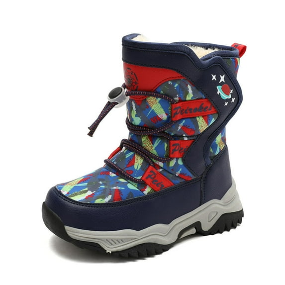 Eashi Kids Boys Girls Snow Boots Winter Waterproof Slip Resistant Cold Weather Shoes (Toddler/Little Kid/Big Kid)