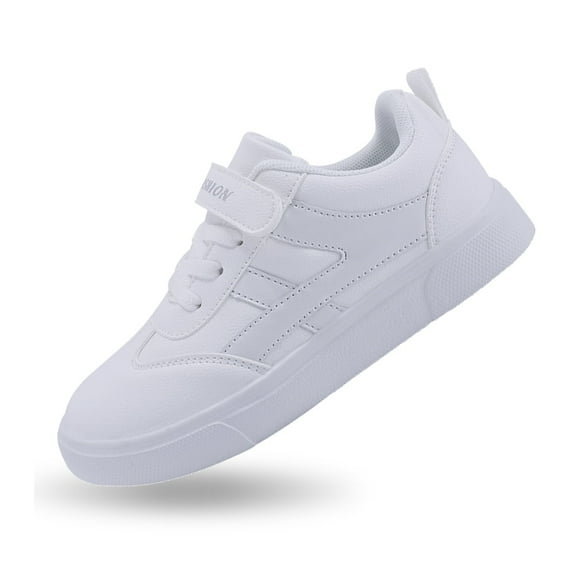 Eashi Toddler Little Big Kid White Sneakers Skate School Walking Shoes for Boys Girls