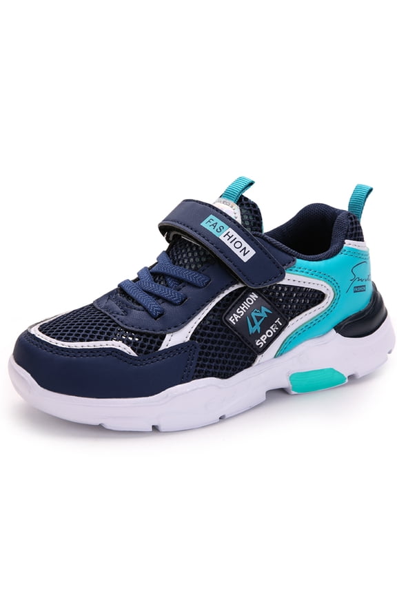 leisure trend single mesh double mesh leather breathable non slip light running shoes.