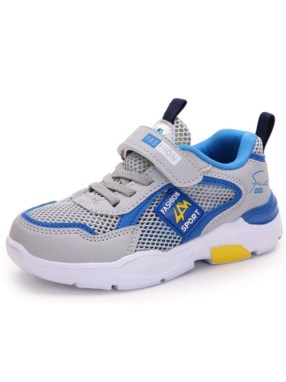 leisure trend single mesh double mesh leather breathable non slip light running shoes.