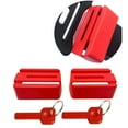 thumbnail image 1 of Easicozi Seat Belt Lock, Car Seatbelt Buckle Guard Stop Children Opening Seat Belts, Red, Pack of 2, 1 of 10