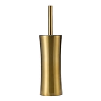 Easily Accessible Gold Stainless Steel Toilet Brush Designed for Comfort