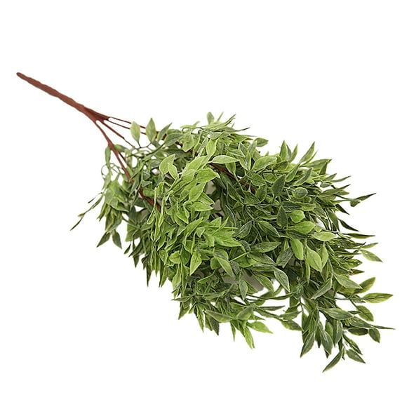 Easily Bent Artificial Leaf No Withering Plastic Delicately Cut Simulation Plant Wedding Decor