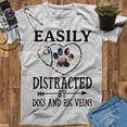 thumbnail image 1 of Easily Dicstracted By Dogs And Big Veins Nurse Shirt Nurse Gift For Nurses Nursing Shirt Nurse Graduation Gift Registered Nurse Gift, 1 of 2