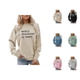 thumbnail image 1 of Easily Distracted By Books Sweatshirts for Women Long Sleeve Crewneck Book Lovers Reading Sweatshirt Pullover Tops, 1 of 5