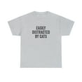 thumbnail image 1 of Easily Distracted By Cats Shirt - Funny Cat Lady Gift - Fur Baby - ID: 160, 1 of 12