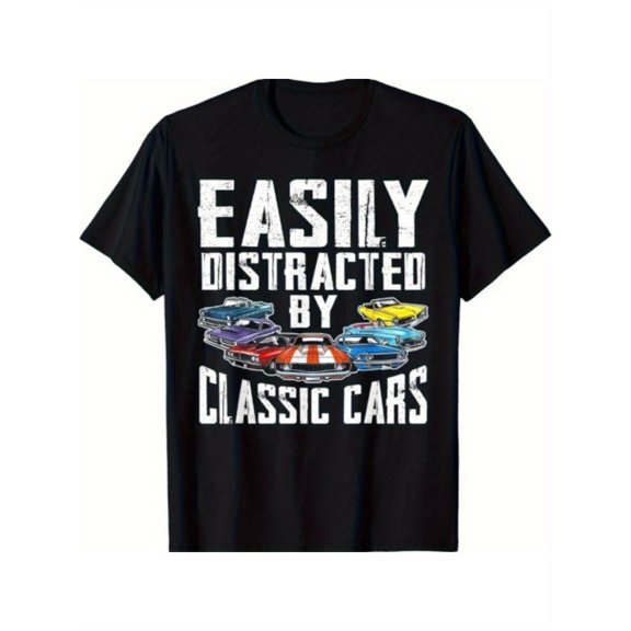 Easily Distracted By Classic Cars T-Shirt
