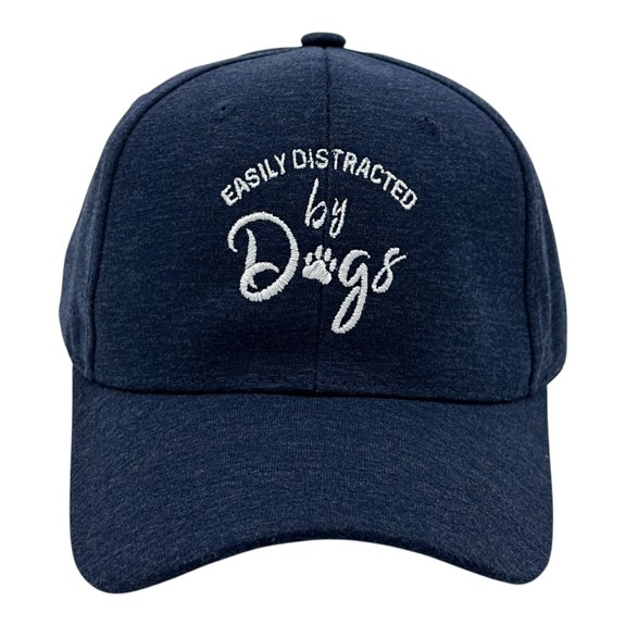 Easily Distracted By Dogs Hat Funny Cute Puppy Dog Lover Cap