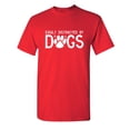 thumbnail image 1 of Easily Distracted By Dogs Sarcastic Humor Graphic Novelty Funny Youth T Shirt, 1 of 1