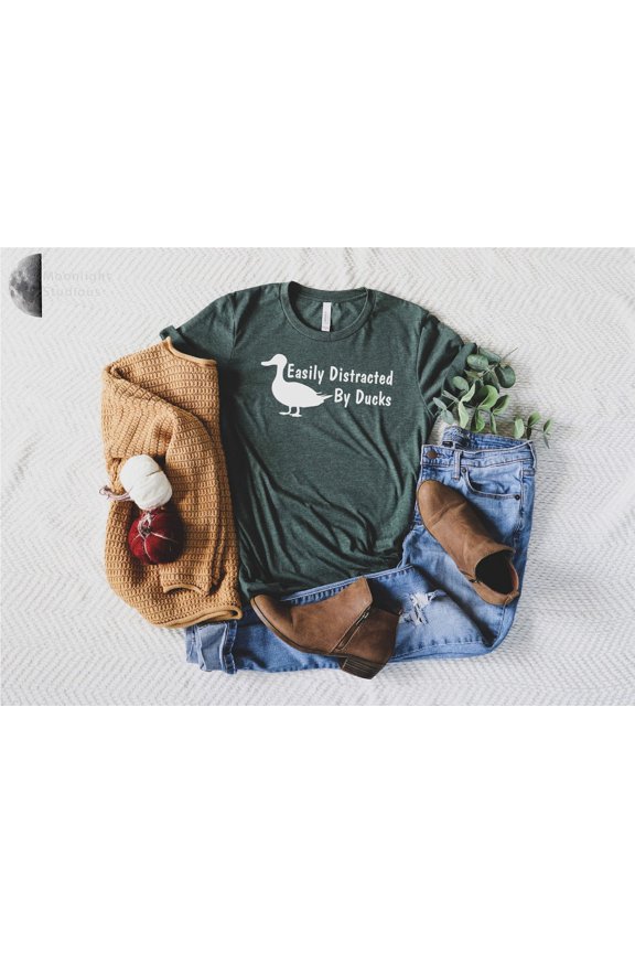Easily Distracted By Ducks, Animal Shirt, Duck Mom, Animal Lover, T-Shirt, Duck Lover Gift TSHIRT All Size S-5XL