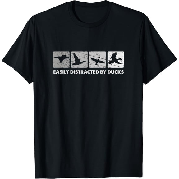 Easily Distracted By Ducks Duck Hunting T-Shirt