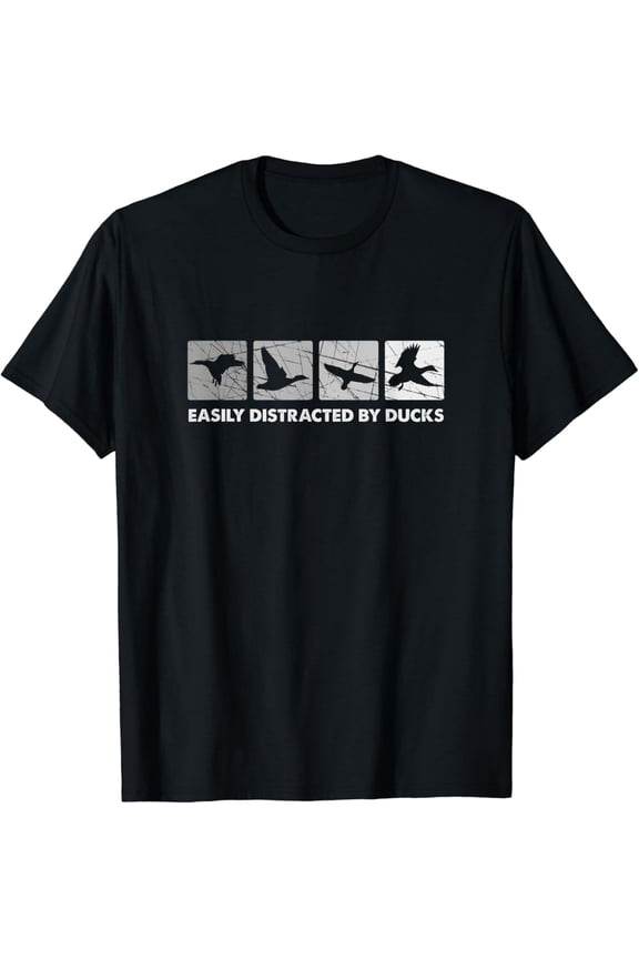 Easily Distracted By Ducks Duck Hunting T-Shirt