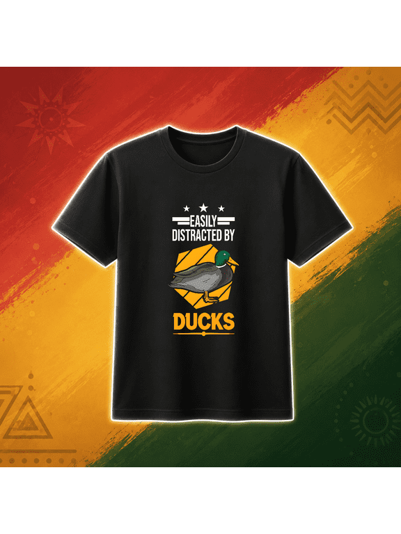 Easily Distracted By Ducks Unisex T-Shirt, S-5XL