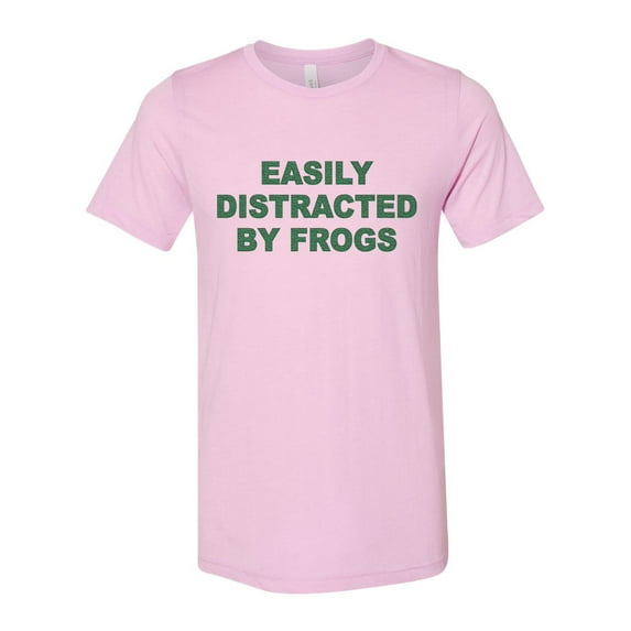 "Easily Distracted By Frogs, Frog Shirt, Frog Lover, Unisex Fit, Sublimation, Gift For Frog Lover, Amphibian Lover, Gift For Her, Frogs, Lilac, 2XL"
