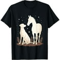thumbnail image 1 of Easily Distracted By Horses and Dogs Equestrian T-Shirt, 1 of 4