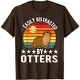thumbnail image 1 of Easily Distracted By Otters Softstyle Unisex T-Shirt, 1 of 5