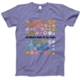 thumbnail image 1 of Women's Short-Sleeve Graphic T-Shirt with Colorful Floral Grid and 'Celebrate Minds of All Kinds' Inspirational Quote for Casual Wear, 1 of 7