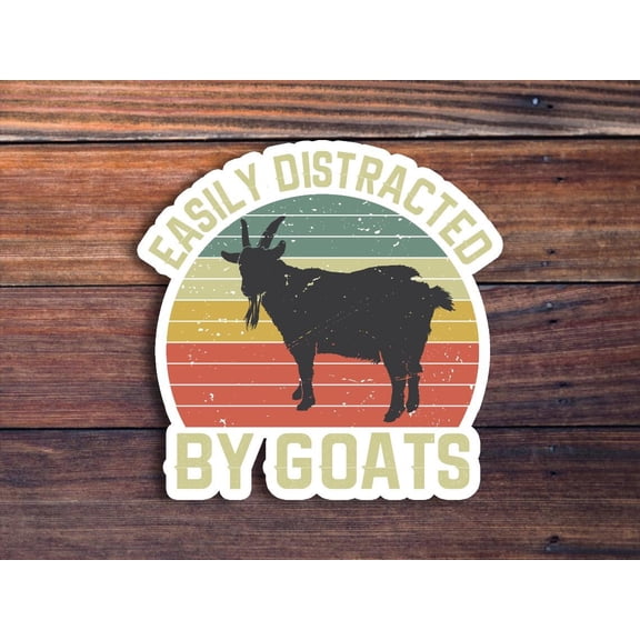 Easily Distracted Goats Toolbox Sticker