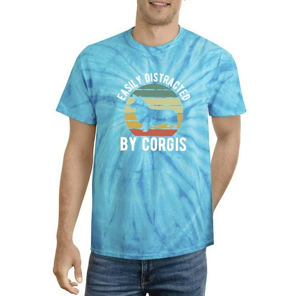 Easily Distracted Vintage Tie Dye Cyclone Men -Image by Shutterstock, Male Medium