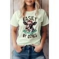 thumbnail image 1 of Easily Distracted by Cows Funny Graphic Tee, 1 of 4