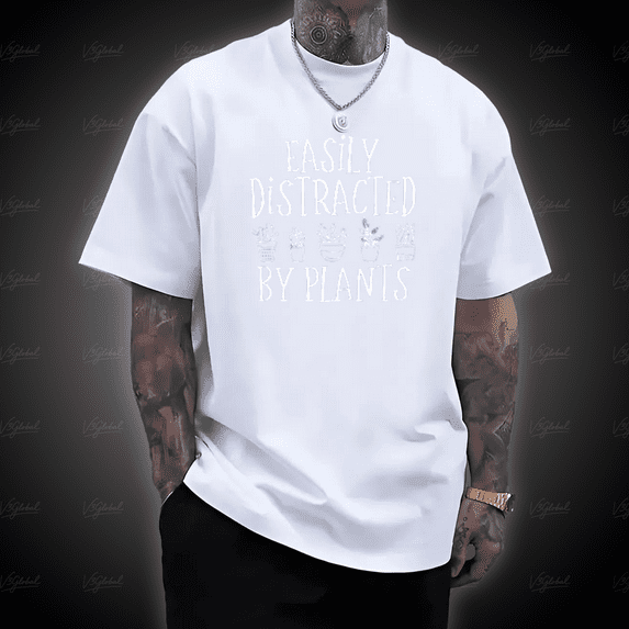 Easily Distracted by Plants Gardening Lover Tee Comfort Colors T Shirt