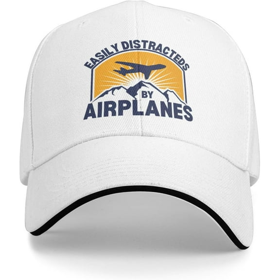 Easily Distracteds by Airplanes Hats Easily Distracteds by Peckers Farmhouse Chicken Trucker Baseball Cap