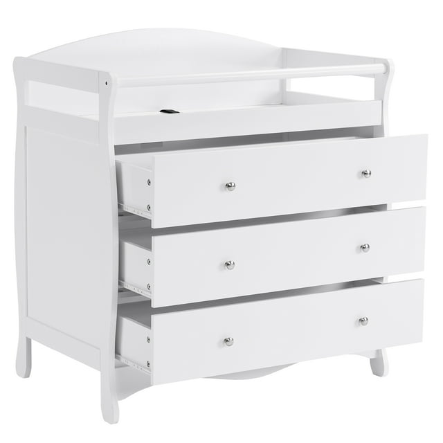 EasingRoom 3 Drawers Kids Changing Table Dresser, Wood Nursery Dresser