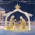 thumbnail image 1 of EasingRoom 6Ft  Light-Up Holiday Decoration for Christmas Outdoor Lighted Nativity Scene, 1 of 8