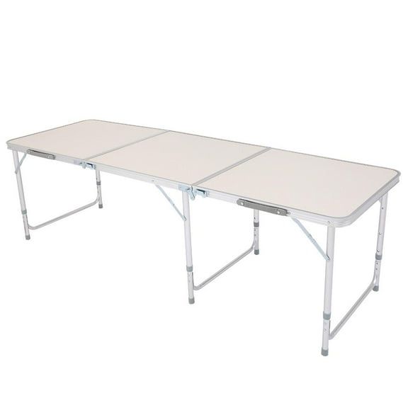 EasingRoom 70" x 24" Outdoor Plastic Table Portable White