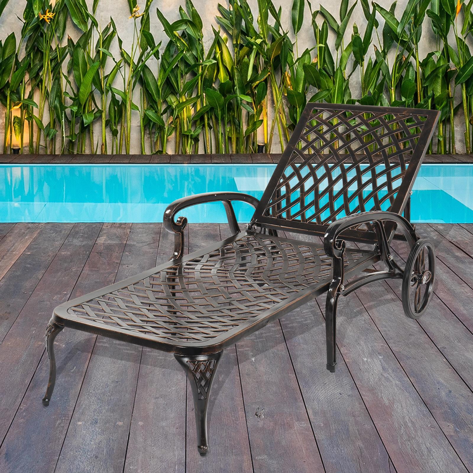 Outdoor Chaise Lounges in Outdoor Lounge Furniture Bronze Walmart