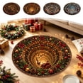thumbnail image 1 of EaskTriop Christmas Round Rug, 3D Illusion Holiday Area Rug, Non Slip Soft Floor Mat for Living Room Bedroom Xmas Decor, 1 of 7