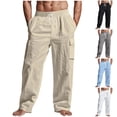 thumbnail image 1 of EaskTriop Men's Athletic Workout Joggers Quick Dry Hiking Pants Multi Pockets Relaxed Fit Lightweight Synthetic Outdoor Cargo Trousers S-3XL, 1 of 6