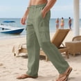 thumbnail image 1 of EaskTriop Men's Cargo Pants Quick Dry Lightweight Relaxed Fit Utility Trousers Multi Pockets Drawstring Elastic Waist Outdoor Hiking Travel, 1 of 6