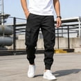thumbnail image 1 of EaskTriop Men's Casual Cargo Joggers Stretch Workout Sweatpants Athletic Performance Utility Pants with Multi Pockets Relaxed Fit S-3XL, 1 of 6