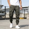 thumbnail image 1 of EaskTriop Men's Casual Cargo Joggers Stretch Workout Sweatpants Athletic Performance Utility Pants with Multi Pockets Relaxed Fit S-3XL, 1 of 6