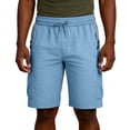 thumbnail image 1 of EaskTriop Men's Casual Shorts Elastic Waist Drawstring Summer Sports Shorts Quick Dry Lightweight Comfort Shorts with Zipper Pockets, 1 of 5