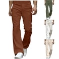 thumbnail image 1 of EaskTriop Men's Fashion Straight Leg Casual Pants, Loose Fit Breathable Synthetic Trousers, Retro Style Comfort Chino Slacks for Everyday Wear, 1 of 4