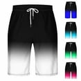 thumbnail image 1 of EaskTriop Men's Gradient Shorts Quick Dry Swim Trunks with Pockets Drawstring Bathing Suit Beach Shorts Elastic Waist Summer Hawaii Wear, 1 of 6