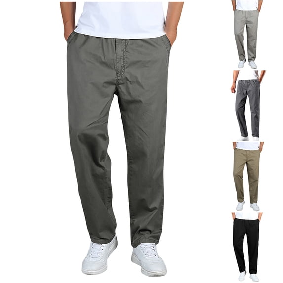 EaskTriop Men's Lightweight Outdoor Hiking Pants Quick Dry Breathable Workout Joggers Stretch Utility Trousers with Pockets Casual Wear