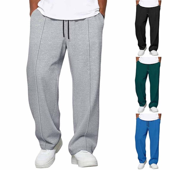 EaskTriop Men's Straight Leg Joggers Quick Dry Athletic Pants for Workout Running Breathable Moisture Wicking Synthetic Everyday Sweatpants