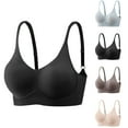 thumbnail image 1 of EaskTriop Wireless Bra for Women Seamless No Underwire Push Up Support Bra Full Coverage Soft Everyday T Shirt Bralette, 1 of 6