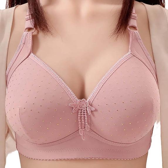 EaskTriop Wireless Bras for Women No Underwire Full Coverage Supportive Comfort Everyday Bra Plus Size Bralette Wide Straps Soft Fabric
