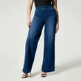 thumbnail image 1 of EaskTriop Womens Stretch High Rise Wide Leg Denim Look Pants Comfy Pull on Trousers Flowy Palazzo Jeans with Pockets 2026 Fashion, 1 of 6